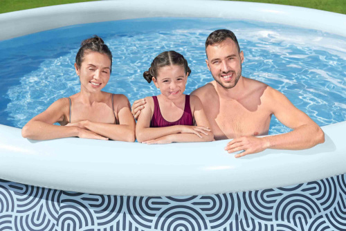 Бассейн надувной Bestway Fast Set Pools 396х84 см + фильтр-насос 2006 л/ч (57376 BW)