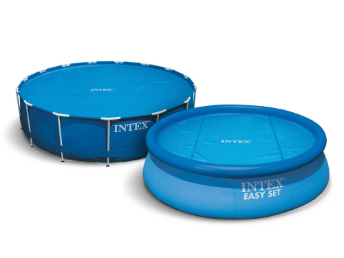 Солнечное покрывало с обогревающим эффектом для бассейнов 457 см (D448 см) (Intex 29023)