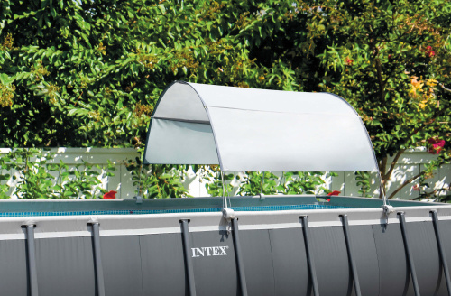 Солнечный навес для прямоугольных и овальных каркасных бассейнов (Intex 28054)