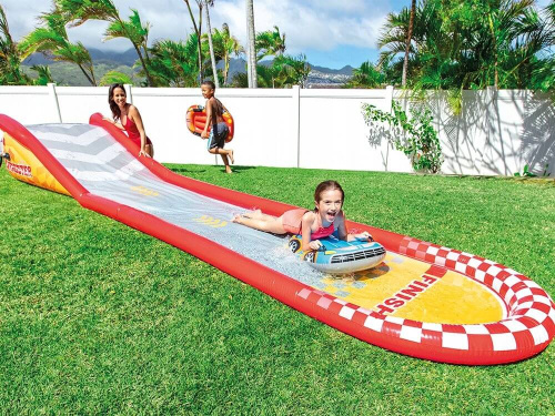 Надувная водная горка "Гоночная трасса", 561х119х76 см (Intex 57167)