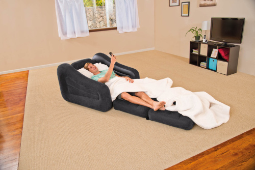 Кресло надувное Pull-Out Chair 107х221х66 см (Intex 68565)