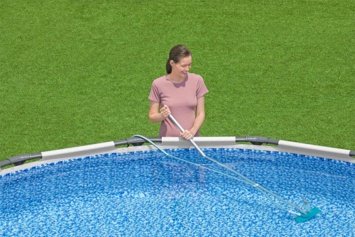 Набор для чистки бассейна (сачок, вакуумная насадка с мешком, ручка 167 см) (Bestway 58013 BW)