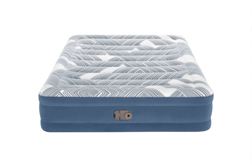 Надувная кровать Tritech Fashion Flock 203х152х36 см, встроенный насос 220V (Bestway 6712Y BW)