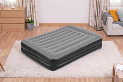 Надувная кровать Tritech 152х203х46 см с подголовником, встроенный насос 220V (Bestway 67403 BW) Надувная кровать Tritech 152х203х46 см с подголовником, встроенный насос 220V (Bestway 67403 BW)