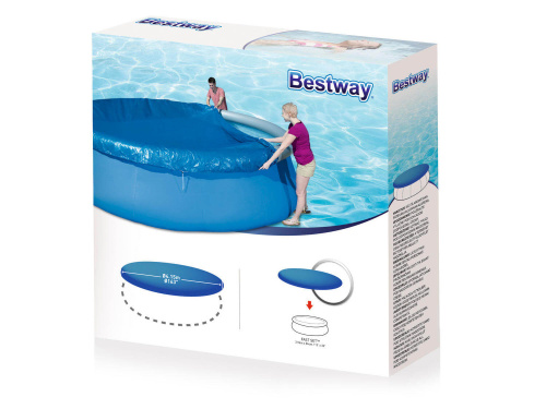 Тент для бассейнов с надувным бортом Bestway Fast Set Pools 396 см (d 415 см) (58415 BW)