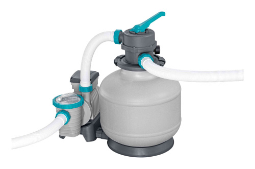 Каркасный бассейн Bestway APX 365, 549х132 см + песочный фильтр-насос 6056 л/ч, тент, лестница, наполнитель Polysphere (561KC BW)